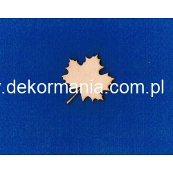 Liść , listek klonu  5x4,5 cm